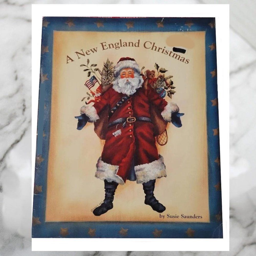 A New England Christmas Holiday Folk Art Painting Craft Book Susie Saunders 1993